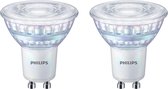 PHILIPS - LED Spot - Set 2 Stuks - Classic C90 36D - GU10 Fitting - DimTone Dimbaar - 2.6W - Warm Wit 2200K-2700K | Vervangt 35W - BES LED