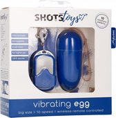 10 Speed Remote Vibrating Egg - Big - Blue