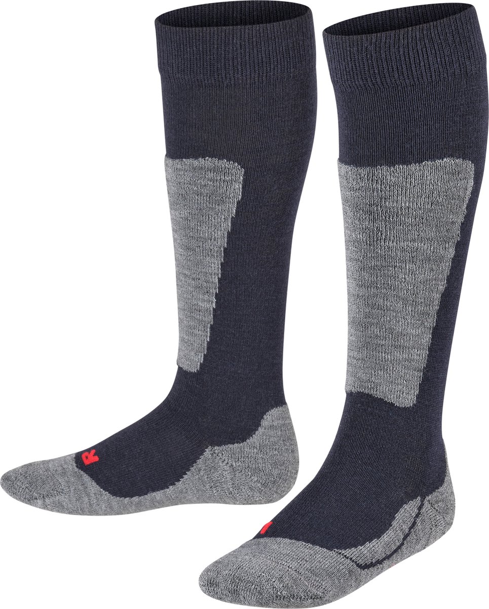 FALKE Active Ski warm dik wol functioneel materiaal skisokken kinderen Blauw