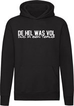 De hel was vol dus ik ben terug Hoodie - duivel - horror - grappig - trui - sweater - capuchon