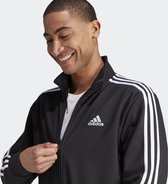 adidas Sportswear Basic 3-Stripes Fleece Tracksuit - Heren - Zwart- 2XL