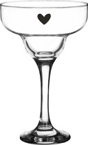 Clayre & Eef Verre à Martini 200 ml Glas Coeur Verre à Vin