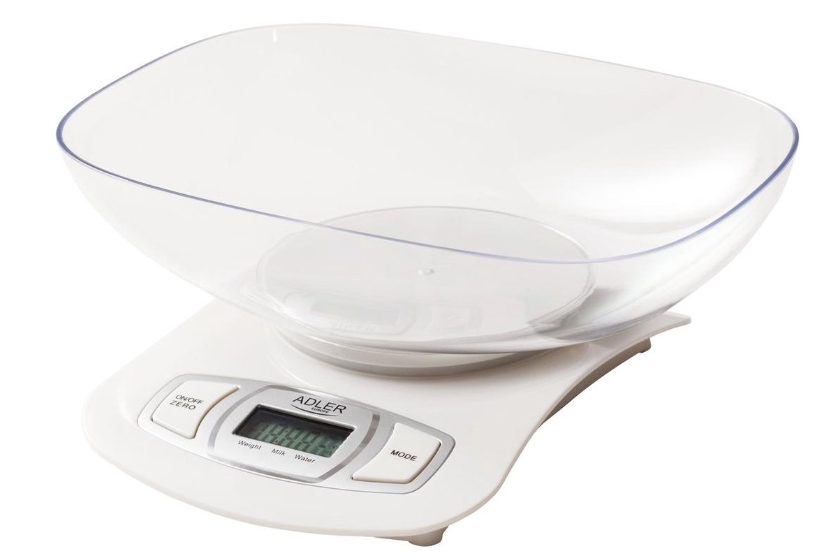 Adler AD 3137 W - Witte keukenweegschaal - 1.5 liter schaal