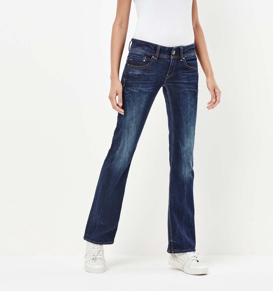 G-STAR Midge Mid Waist Bootcut Jeans - Dames - Dark Aged - W28 X L34