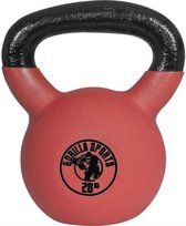 Gorilla Sports Kettlebell - Gietijzer (rubber coating) - 28 kg