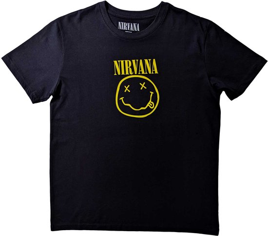 T-shirt Vintage Fruit Of The Loom, Motif Emoji Smiley Dégoulinant Y2K, Noir, Taille M