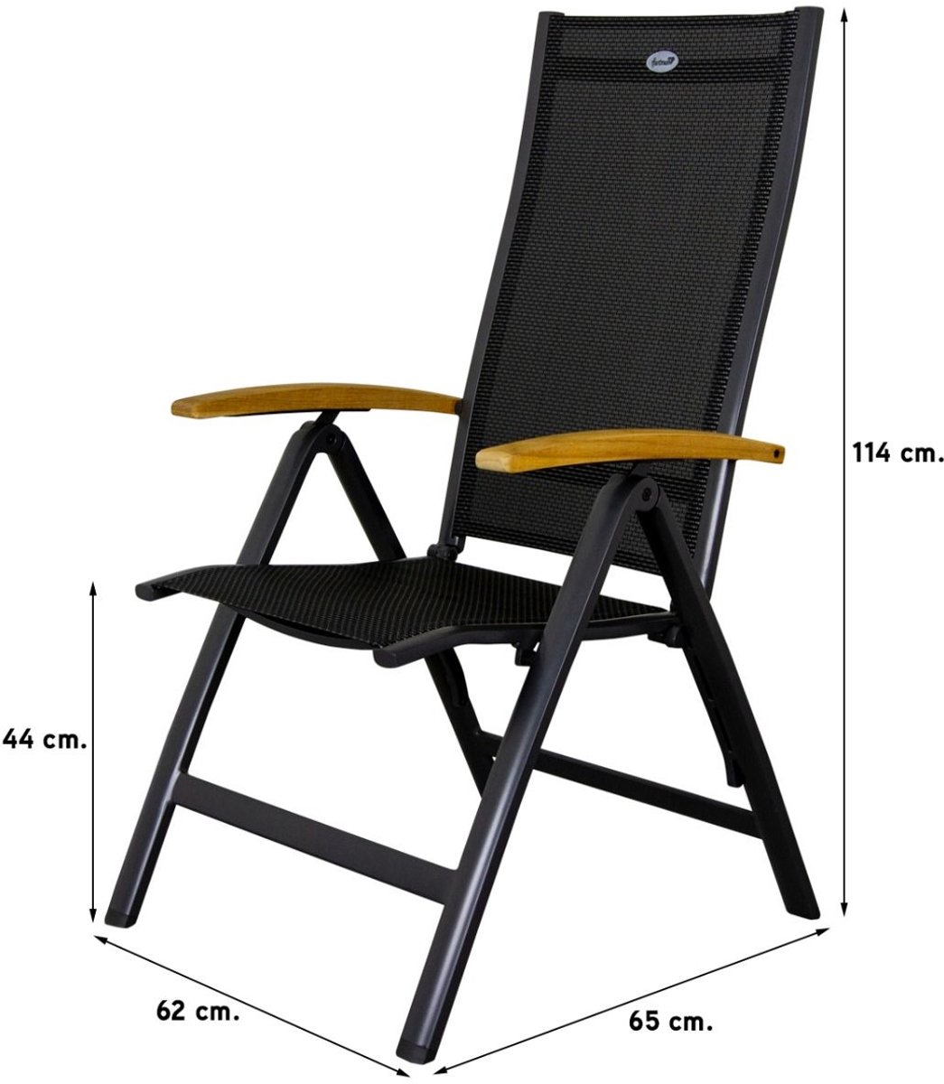 Hartman tuinset Sonata tuintafel 160 cm. - Roma tuinstoelen – foto 4
