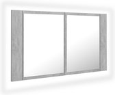 vidaXL-Badkamerkast-met-spiegel-en-LED-80x12x45-cm-acryl-betongrijs