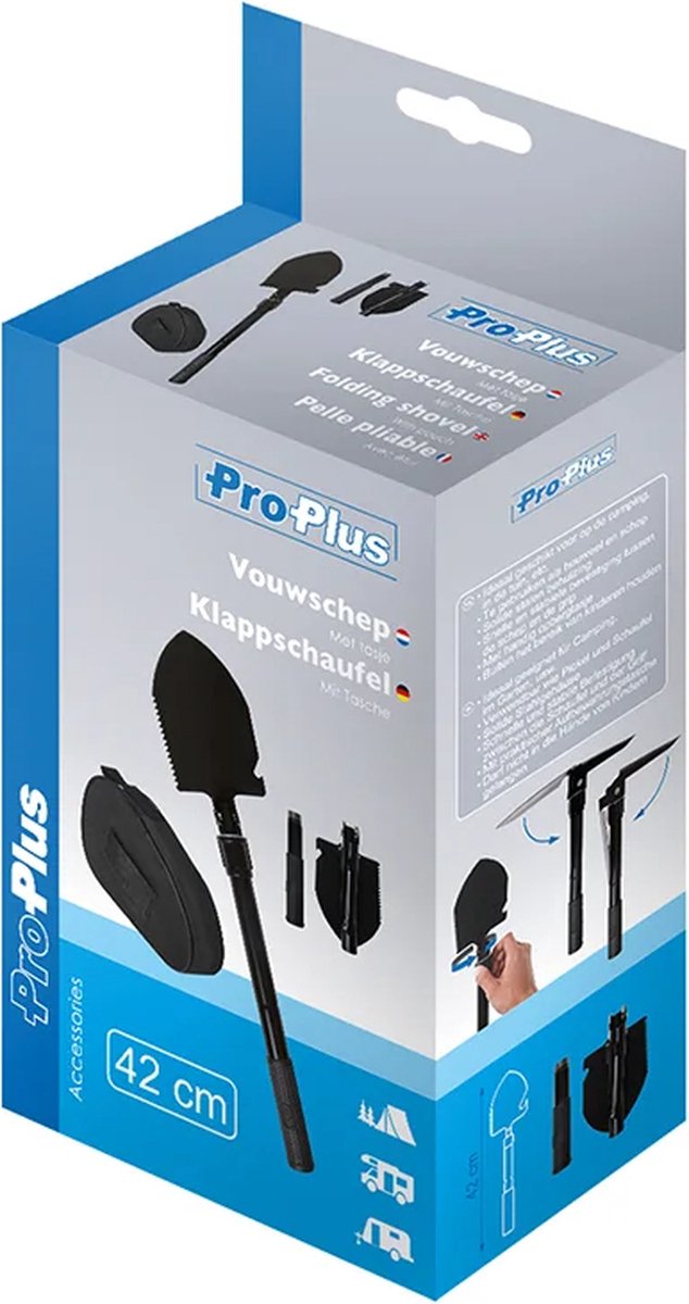 ProPlus Opklapbare schep met draagtas - multifunctioneel - 42 cm - lichtgewicht - outdoor en tuin van ProPlus — afbeelding 3