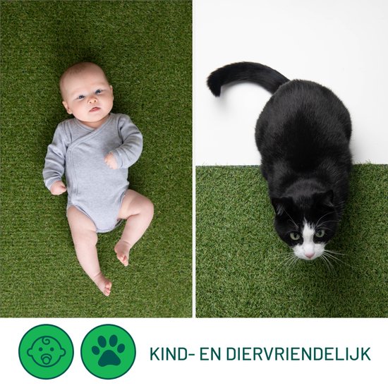 Green Turtle Kunstgras - Tapis de gazon - 200x300cm - 30mm - CENTRAL PARK LUXURY - Gazon Artificiel - Tapis de gazon pour extérieur et intérieur - Qualité très douce et réaliste - Kunstgras pour extérieur, jardin, balcon, terrasse ou coin de jeux