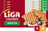LiGA Evergreen koekjes Krenten 225g - 4 Stuks - Koek - Tussendoor - Voordeelverpakking