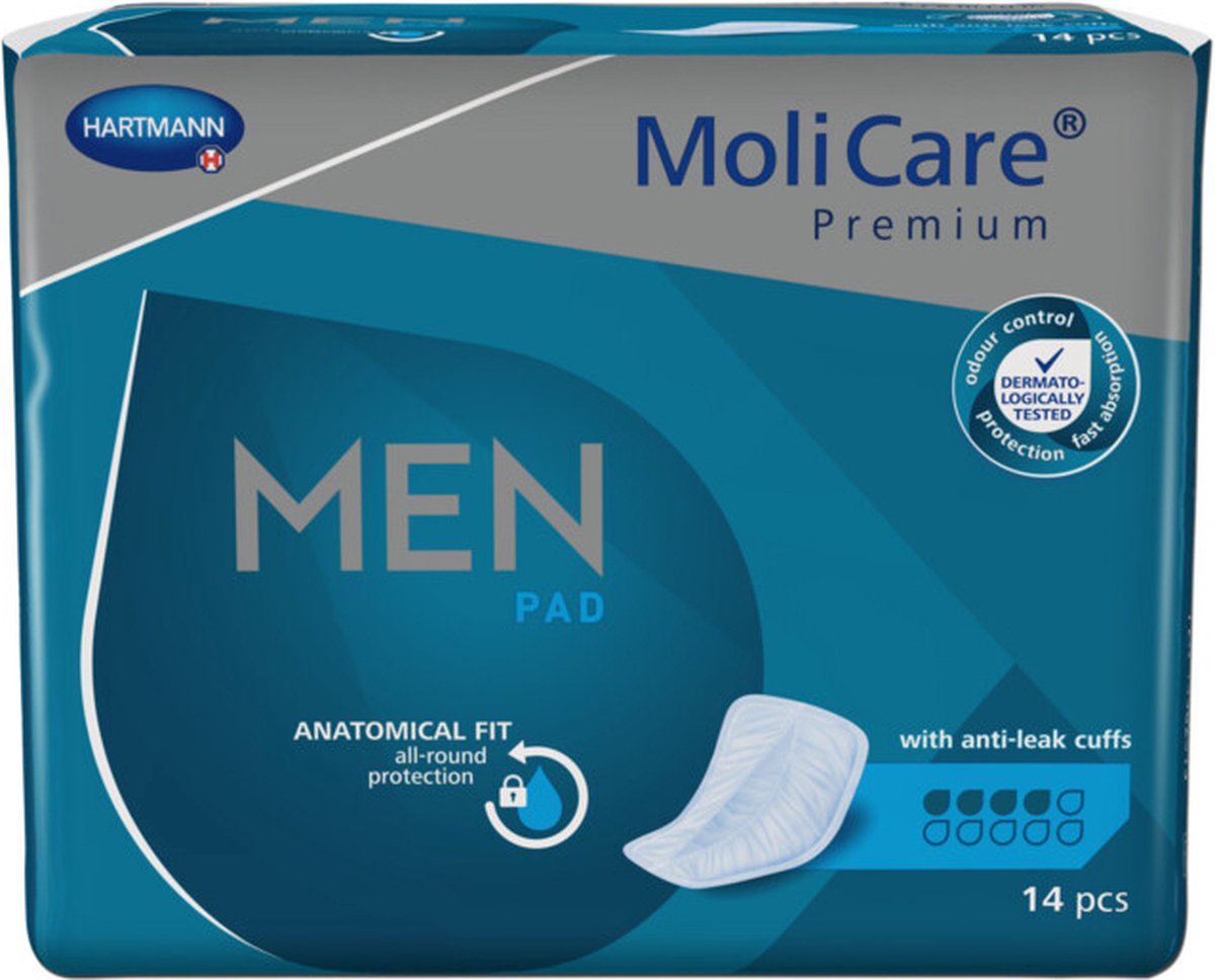 Goedkoopste Hartmann Molicare Premium Men Pads 4 druppels - 1 pak van 14 stuks