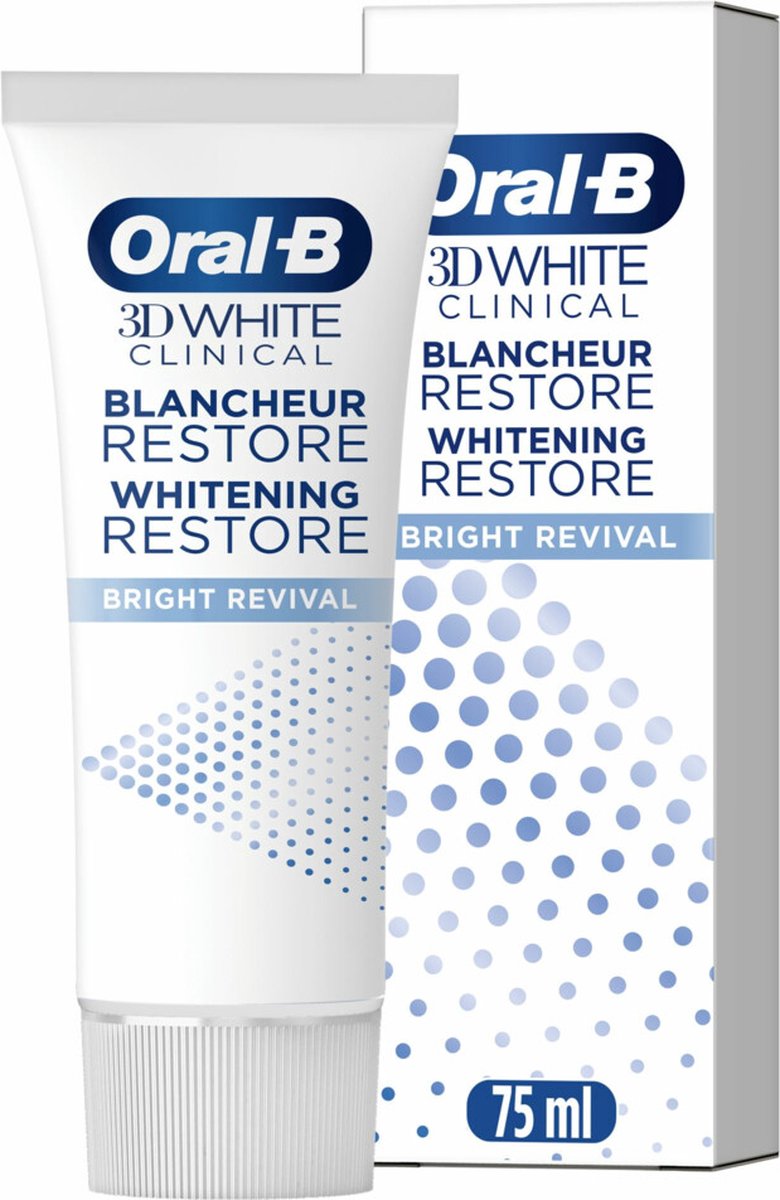 Oral-B Tandpasta 3D White Clinic Bright Revival 75 ml