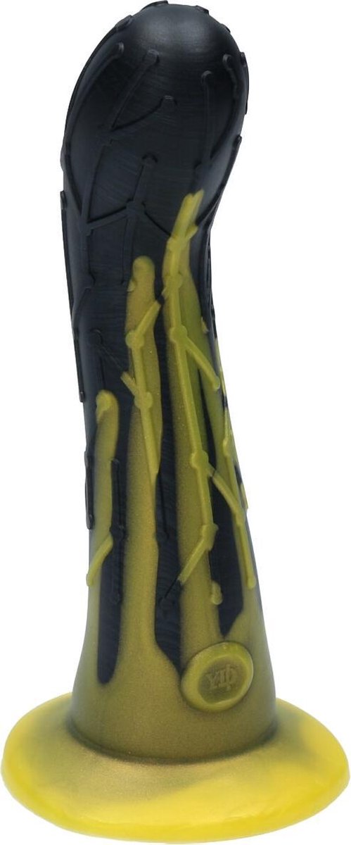 Goedkoopste Ylva & Dite - Cryptodite - Siliconen G-spot / Anale dildo - Made in Holland - Zwart Metallic / Flash Gold