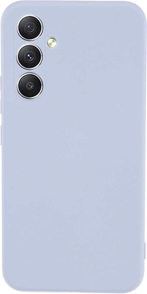 Coverup Hoesje - Geschikt voor Samsung Galaxy A34 Hoesje - Coverup Colour TPU Back Cover - Lavendel Grijs