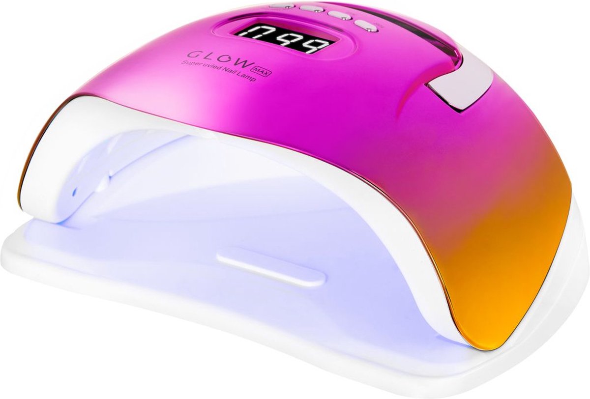 UV LED Nagellamp 220W Professioneel – Glow F2 RC – Roze/Goud – Dual LED – Timer & Lage Warmtestand – Voor Manicure & Pedicure