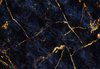 Fotobehang - Vlies Behang - Goud en Marineblauw Marmer - 208 x 146 cm