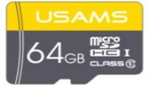 USAMS 64GB Micro-SD geheugenkaart met hoge overdrachtssnelheid