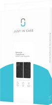 Motorola ThinkPhone Bookcase hoesje - Just in Case - Effen Zwart - Kunstleer