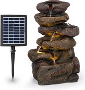 Blumfeldt Savona fontaine solaire 2,8W polyrésine batterie 5h LED pierre optique