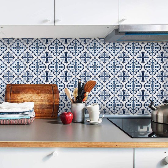 Ulticool Décoration Stickers carrelages - Delft Blauw Wit Nederland - 15x15 cm - 15 pièces