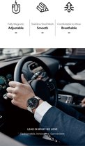 Dux Ducis Milanese Staal Universeel Smartwatch Bandje 20MM Blauw