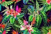 Fotobehang Tropische Bladeren - Vliesbehang - 208 x 146 cm
