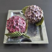 LOBERON Sierbloem set van 2 Hortensie paars/roze