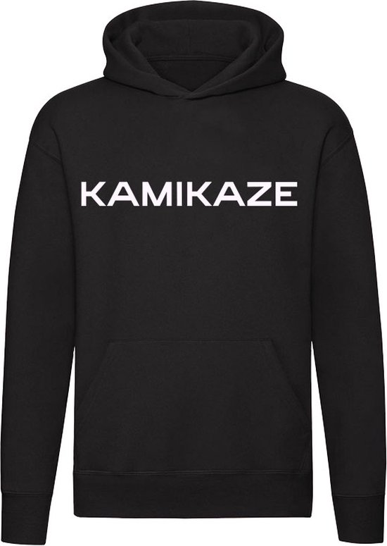 Foto: Kamikaze vroeger japans japan militair militaire eenheid soldaat unisex trui sweater hoodie capuchon zwart