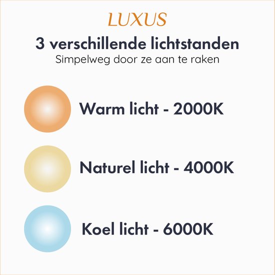 Luxus Tafellamp Touch - Sofia - Goud - H21 x Ø16 - Tafellamp - Terraslamp - Bureaulamp - LED - Oplaadbaar - Dimbaar - Draadloos - Industrieel en modern - Op batterijen -... - Afbeelding 10