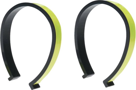 XQ Max Reflecterende Broek clip/band - 2x - neon geel - 22 cm - hardlopen/fietsen