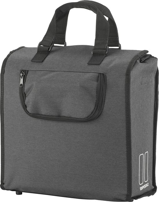 Basil Mira Fietsshopper - Enkele fietstas - Zwart - 17 Liter van Basil — afbeelding 5