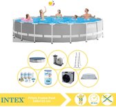 Intex Prism Frame Zwembad - Opzetzwembad - 549x122 cm - Inclusief Onderhoudspakket, Filter en Warmtepomp CP