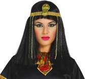 Fiestas Guirca - Pruik Egyptische prinses diadeem - Carnaval - Carnaval pruik - Carnaval accessoires - Pruiken