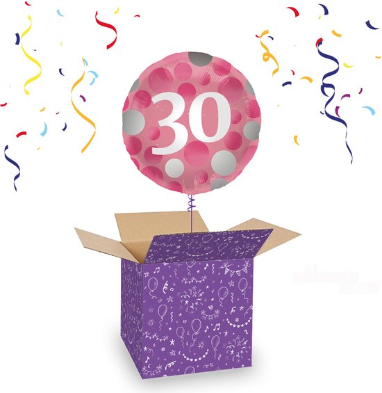 Folat - Folieballon Glossy Pink 30 - 45 cm