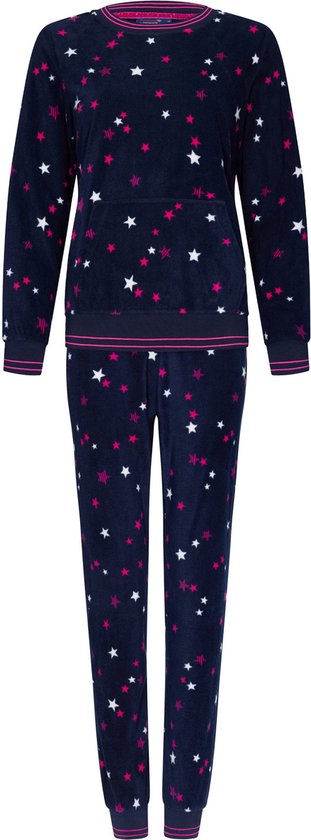 Rebelle - Dames Pyjama set Kensi - Blauw - Fleece - Maat 46