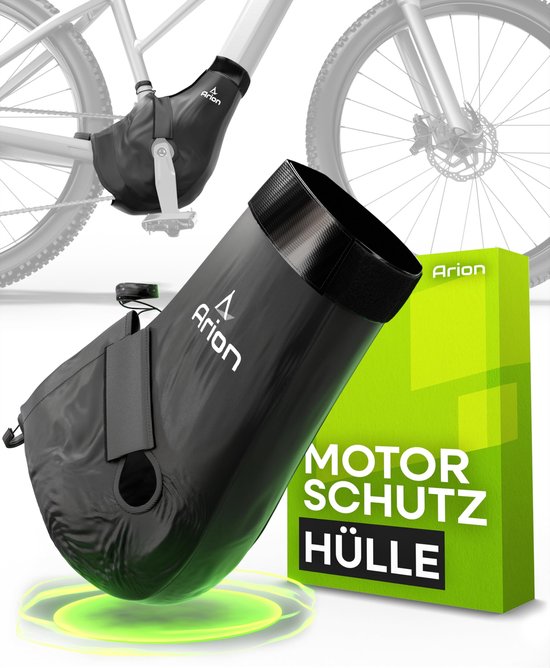 ARION Ebike motorbeschermhoes voor Bosch, neopreen transport- en regenbescherming, Thule fietsendrager, e-bike, motorbescherming, afdekking voor Brose, Shimano, Yamaha middenmotor