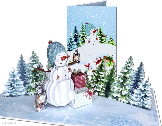 TOOAD Carte De Noël Pop-up Arbre/guirlande/renne/Père Noël/bonhomme De Neige, Avec Enveloppe Carte De No L 3d Carte Manuscrite