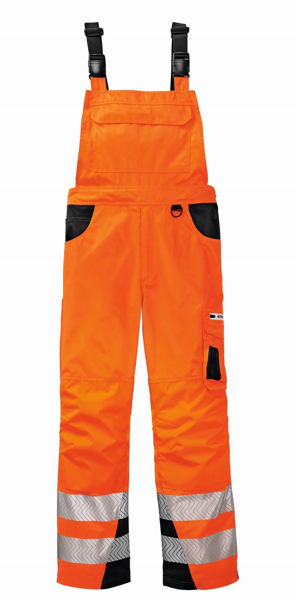 4PROTECT Warnschutz-Latzhose Alabama Leuchtorange/Grau-66