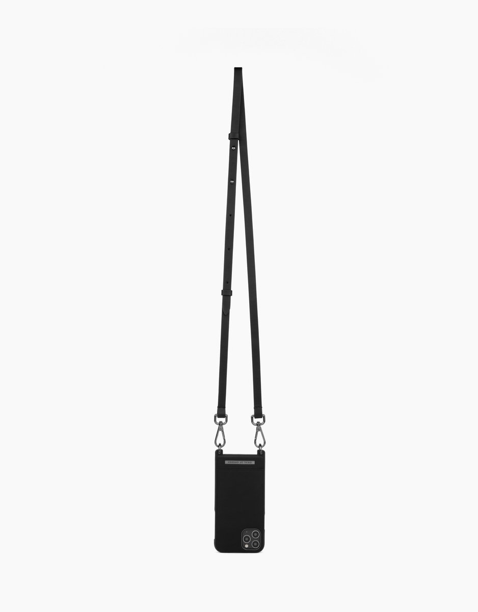 iDeal of Sweden Phone Necklace Case voor iPhone 12 Pro Max Onyx Black
