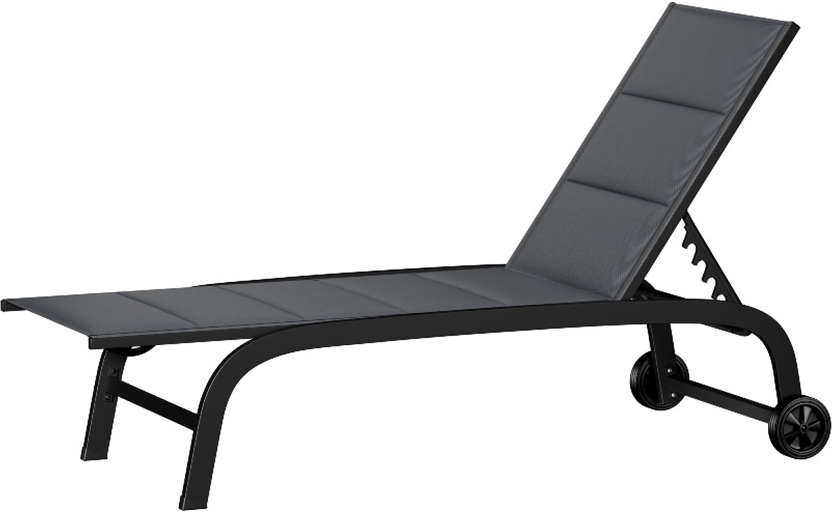 Bol.com ligstoel blumfeldt, tuinstoel met verstelbare rugleuning, ligstoel met aluminium frame, ligstoel met waterdichte hoezen,... aanbieding