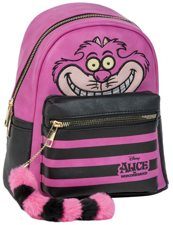 Alice In Wonderland Cheshire Cat Unisex Rugtas - roze/zwart - Standard
