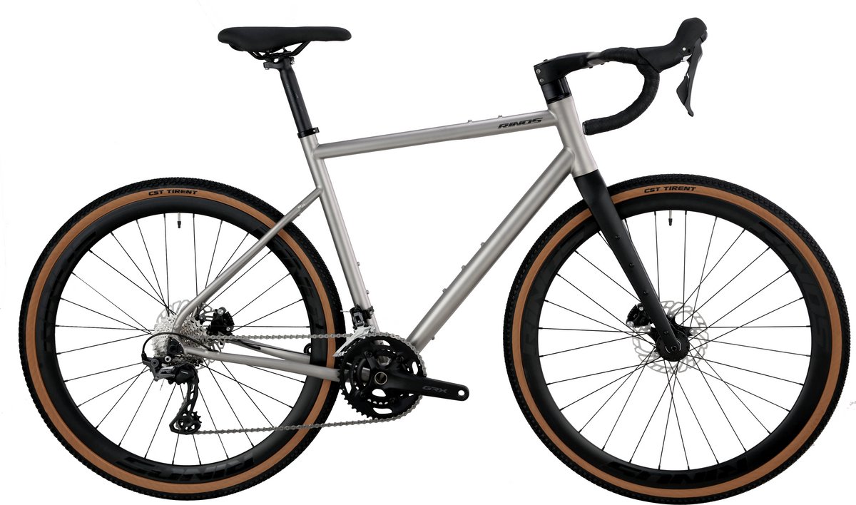 RINOS Atlas1.0 - Titanium Gravelfiets - Gravel Bike - Shimano GRX400 - 20 versnellingen- hydraulische schijfremmen - lichtgewicht - allround fiets voor elk terrein -48