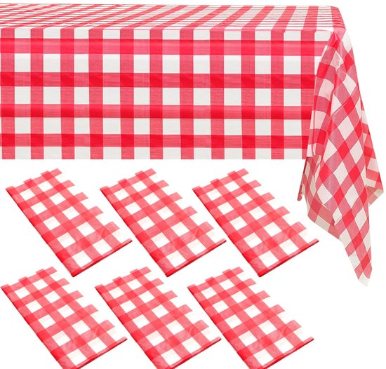 Grandipity Ivoor 6-pack premium wegwerp plastic tafelkleed 137 cm