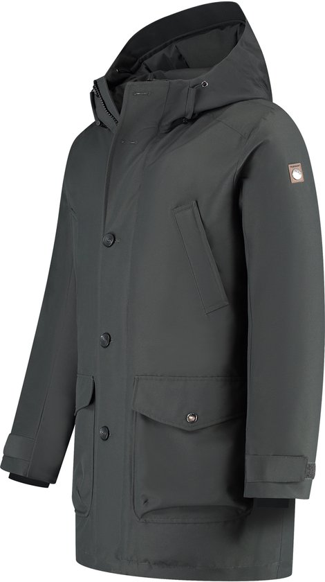 Parka d'hiver imperméable pour homme Travelin' Olav - Gris foncé