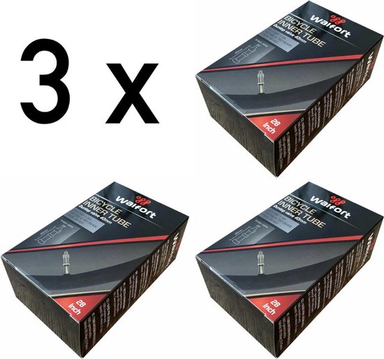 3 x Binnenband 28 inch / 28" voor de Fiets / Dunlop Ventiel / Racefiets / Mountainbike / 40 mm / Band 40 / 30 - 622 Wiel / 28 * 1 5/8 * 1 3/8 / 28 " — afbeelding 2