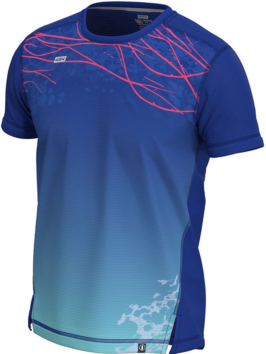 42k Running Pangea T-shirt Met Korte Mouwen Blauw S