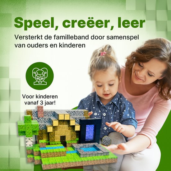 Magnetisch speelgoed – magnetisch bouwspeelgoed 510 stuks – magnetische bouwstenen – montessori speelgoed – magneten speelgoed - Villa