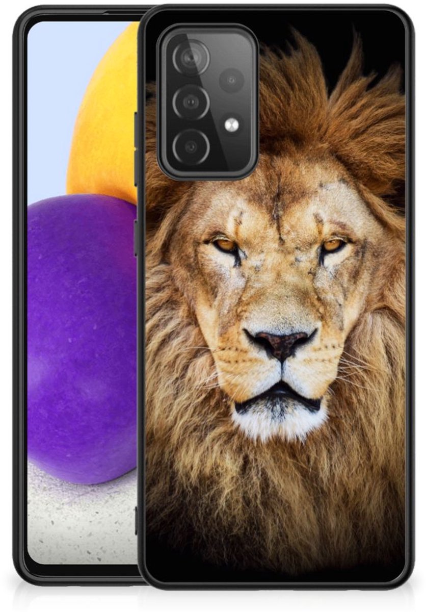 Samsung Galaxy A72 (5G/4G) Dierenprint Telefoonhoesje Leeuw