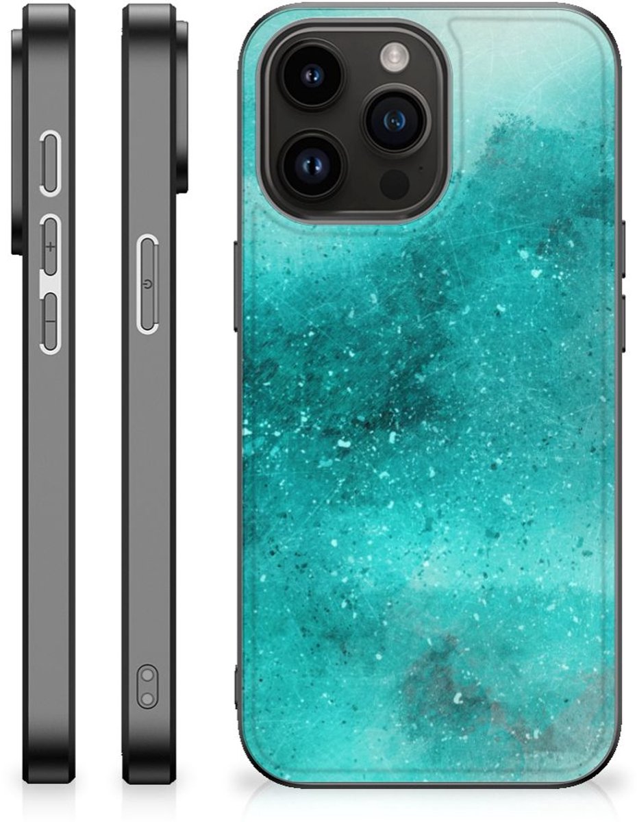 Kleurrijke Telefoonhoesje iPhone 15 Pro Max Painting Blue